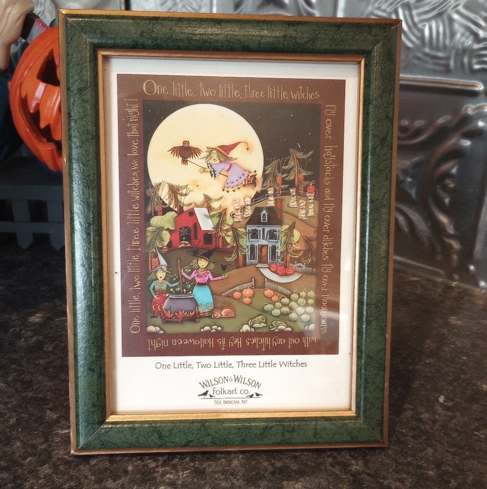 Wilson & Wilson Folkart co eureka springs Arkansas one two three little witches